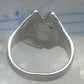 Vintage Sterling Silver Playboy Bunny Inlay Ring - Size 10.5 925
