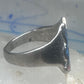 Vintage Sterling Silver Playboy Bunny Inlay Ring - Size 10.5 925