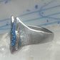 Vintage Sterling Silver Playboy Bunny Inlay Ring - Size 10.5 925