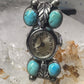 Navajo Watch Ring Turquoise size 5 sterling silver women
