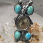 Navajo Watch Ring Turquoise size 5 sterling silver women