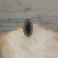 Navajo Ring Long Onyx size 6.5 sterling silver women girls signed LY