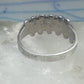 Vintage Sterling Silver Bell Trading Zuni Petite Point Turquoise Ring Size 7.25 925