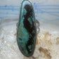 Vintage Sterling Silver Navajo FG Long Matrix Turquoise Ring Size 7.50 925