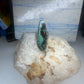 Vintage Sterling Silver Navajo FG Long Matrix Turquoise Ring Size 7.50 925