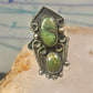 Navajo Ring green turquoise size 5.5 sterling silver women girls