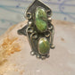 Navajo Ring green turquoise size 5.5 sterling silver women girls