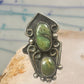 Navajo Ring green turquoise size 5.5 sterling silver women girls