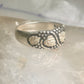 Black Hills Gold ring leaves wedding band sterling silver size 14.75 WM Wheeler Mfg