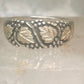 Black Hills Gold ring leaves wedding band sterling silver size 14.75 WM Wheeler Mfg