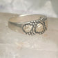 Black Hills Gold ring leaves wedding band sterling silver size 14.75 WM Wheeler Mfg