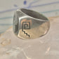 Wolf ring Southwest barking at the moon biker band  size 6.50 women men
