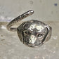 Dog ring puppy band sterling silver size 7 boys girls women
