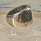 Wolf ring Southwest barking at the moon biker band  size 6.50 women men