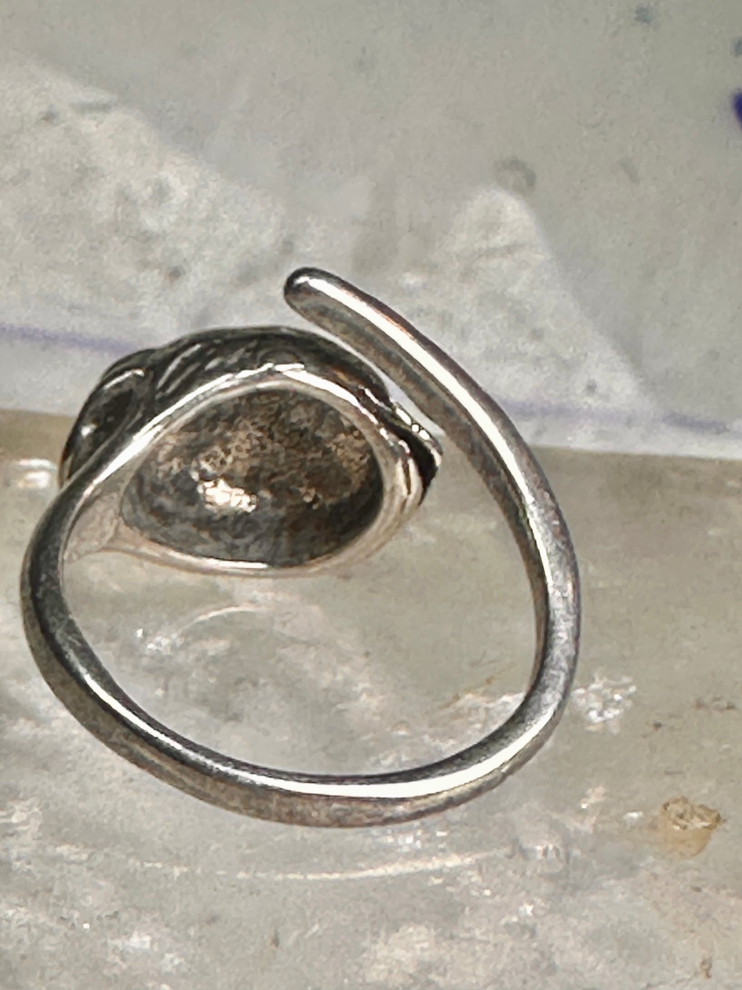 Dog ring puppy band sterling silver size 7 boys girls women
