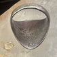 Navajo ring bear footprint size 11.25 onyx sterling silver women men signed R