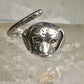 Dog ring puppy band sterling silver size 7 boys girls women