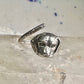 Dog ring puppy band sterling silver size 7 boys girls women
