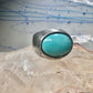 Turquoise ring size 9 southwest band sterling silver women men