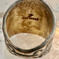 Navajo malachite ring cigar band pinky size 2.75 sterling silver women girls