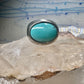 Turquoise ring size 9 southwest band sterling silver women men