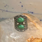 Navajo malachite ring cigar band pinky size 2.75 sterling silver women girls