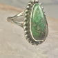 Navajo ring size 9.75 green turquoise sterling silver women signed EVA