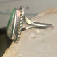 Navajo ring size 9.75 green turquoise sterling silver women signed EVA