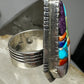 David Tune ring Navajo Tombstone coral lapis turquoise MOP size 10.50 sterling silver women men