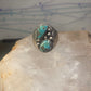 Navajo turquoise Ring Big Size size 17 sterling silver men
