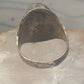 Navajo turquoise Ring Big Size size 17 sterling silver men