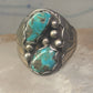 Navajo turquoise Ring Big Size size 17 sterling silver men
