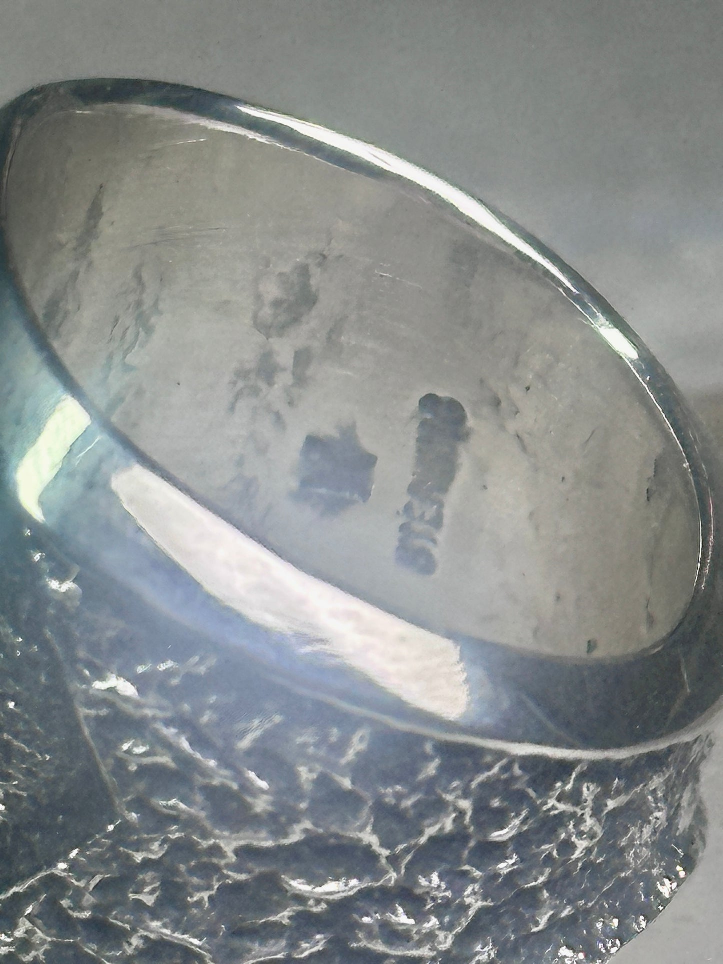 Kevin Yazzie Ring Navajo Arrow Tufa band sterling silver size 9.25 women men