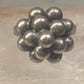 Bead ring southwest size 9 adjustable sterling silver women girls
