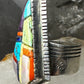 David Tune ring Navajo Tombstone coral lapis turquoise MOP size 10.50 sterling silver women men