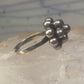 Bead ring southwest size 9 adjustable sterling silver women girls