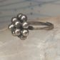 Bead ring southwest size 9 adjustable sterling silver women girls