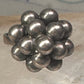 Bead ring southwest size 9 adjustable sterling silver women girls