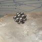 Bead ring southwest size 9 adjustable sterling silver women girls