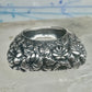 Vintage Dian Malouf Sterling Silver Floral Repousse Dome Ring Flower Garden Statement Size 6 925