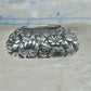 Vintage Dian Malouf Sterling Silver Floral Repousse Dome Ring Flower Garden Statement Size 6 925