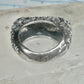 Vintage Dian Malouf Sterling Silver Floral Repousse Dome Ring Flower Garden Statement Size 6 925