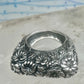 Vintage Dian Malouf Sterling Silver Floral Repousse Dome Ring Flower Garden Statement Size 6 925