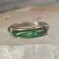 Navajo Malachite ring size 6 southwest band sterling silver women girls