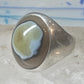 Agate Ring Wm Wheeler Ring band sterling silver size 9.50 women men