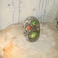 Navajo Snake ring turquoise coral band size 11.50 sterling silver women men