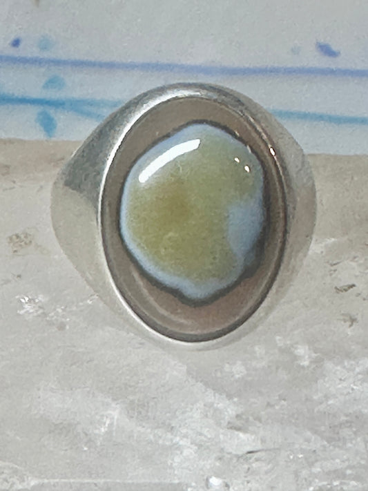 Agate Ring Wm Wheeler Ring band sterling silver size 9.50 women men