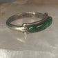 Navajo Malachite ring size 6 southwest band sterling silver women girls