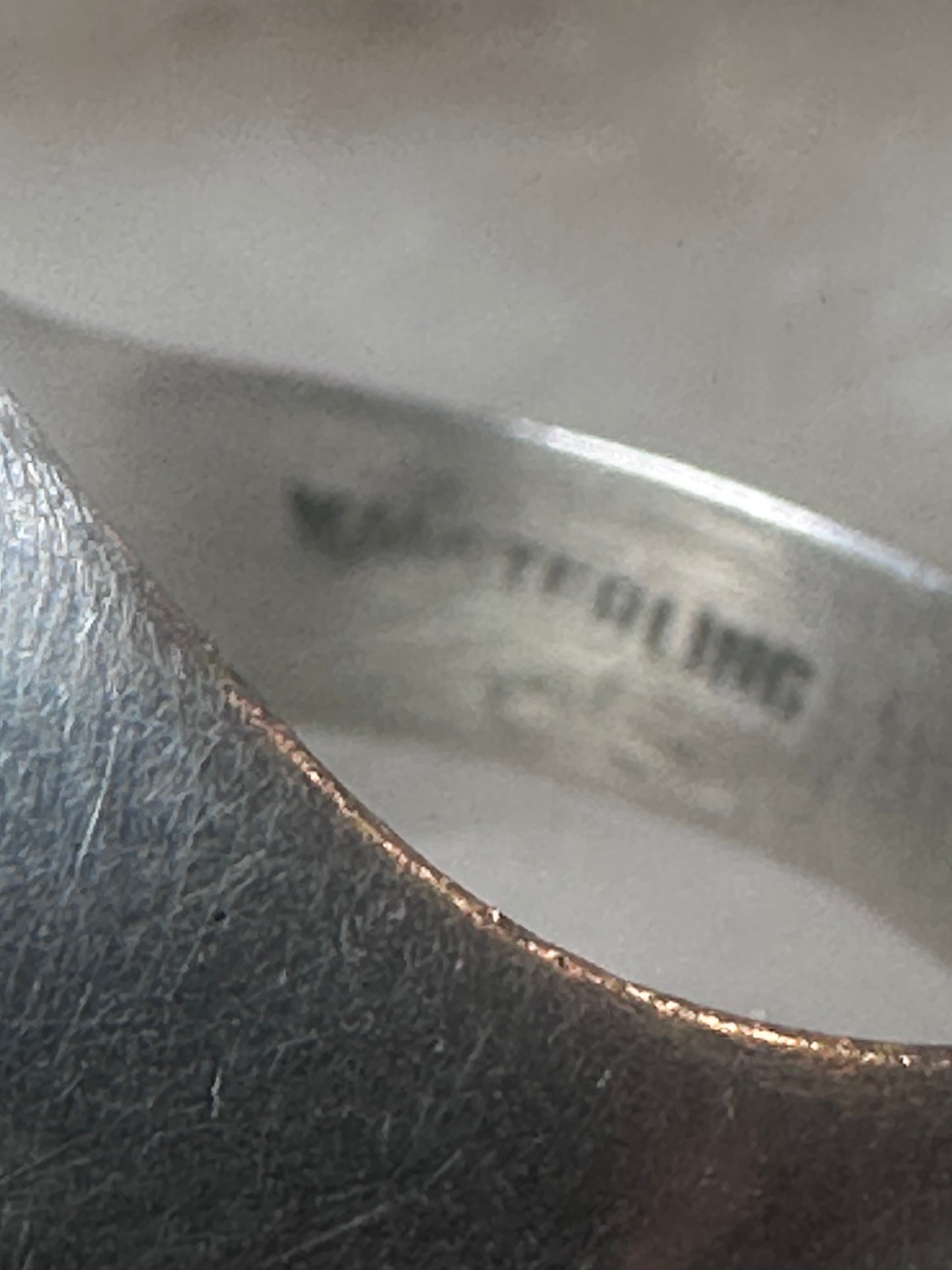 Agate Ring Wm Wheeler Ring band sterling silver size 9.50 women men