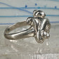 Frog ring toad band size 5.7 sterling silver women boys girls pinky